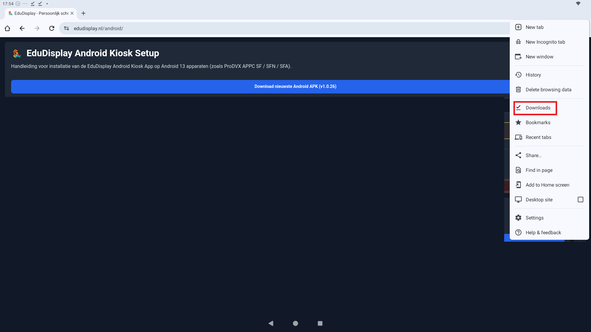 Installatie stap 19 screenshot
