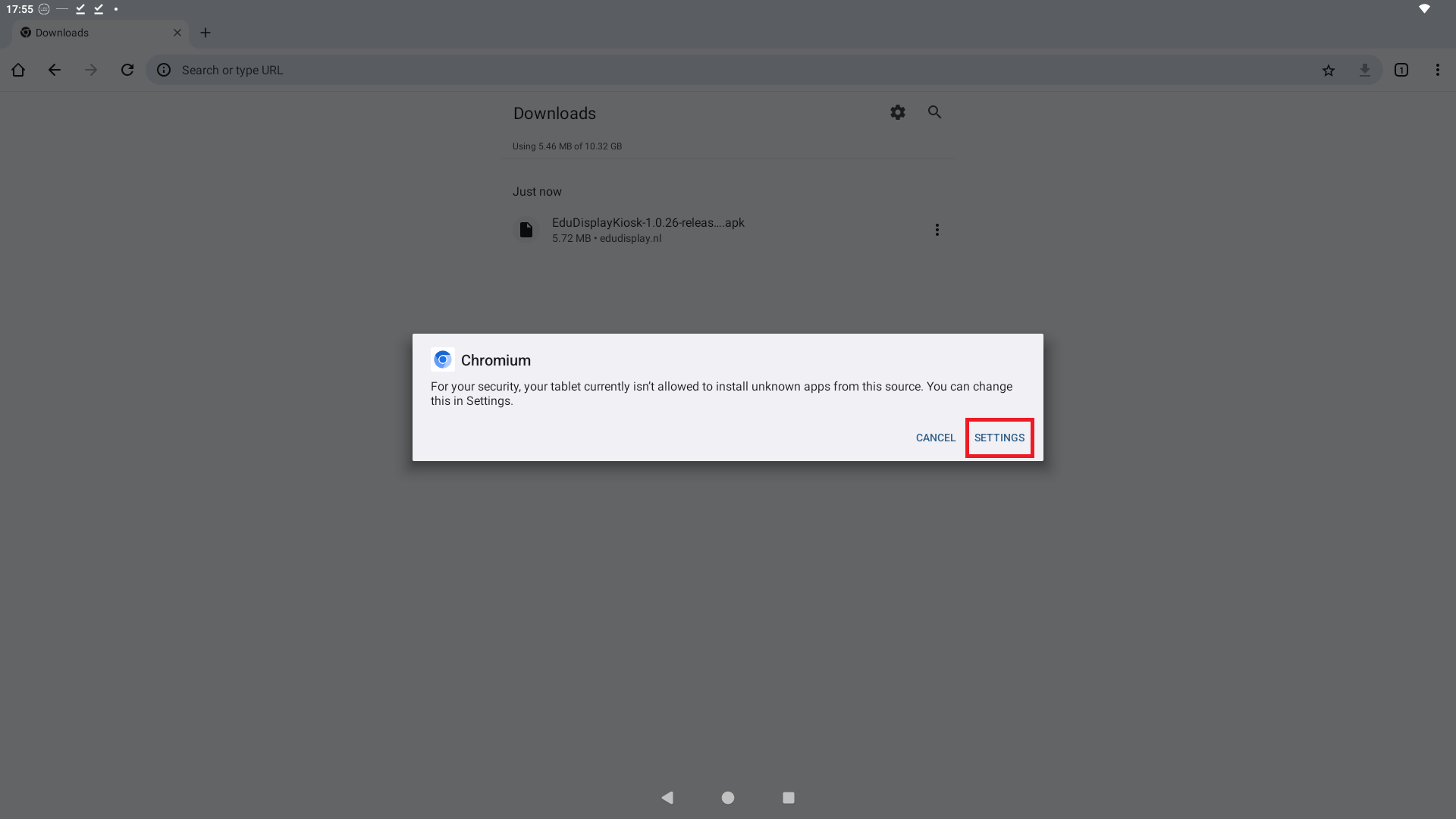 Installatie stap 21 screenshot