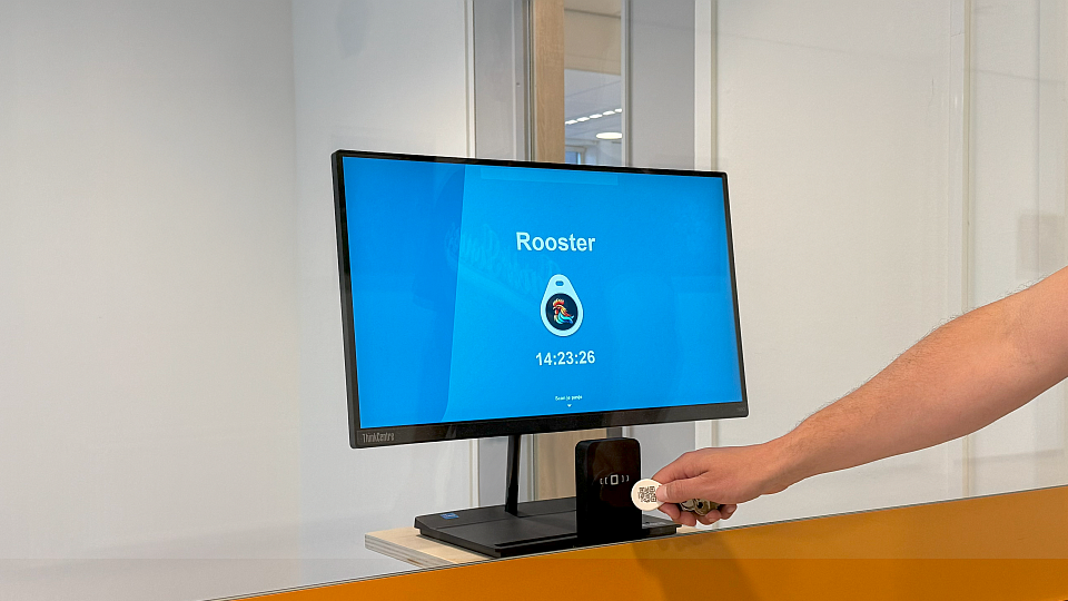 Stap 1: Scan je schoolpas of badge